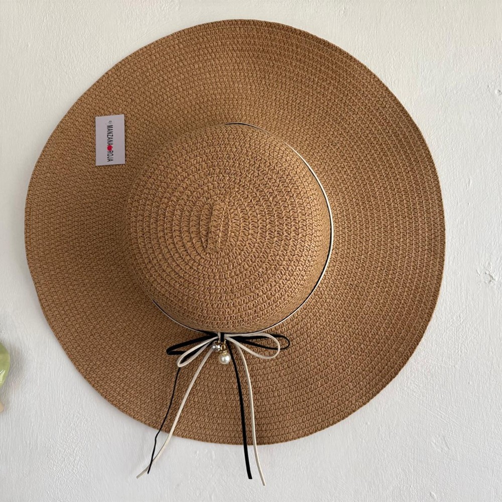 Sombrero de verano camel