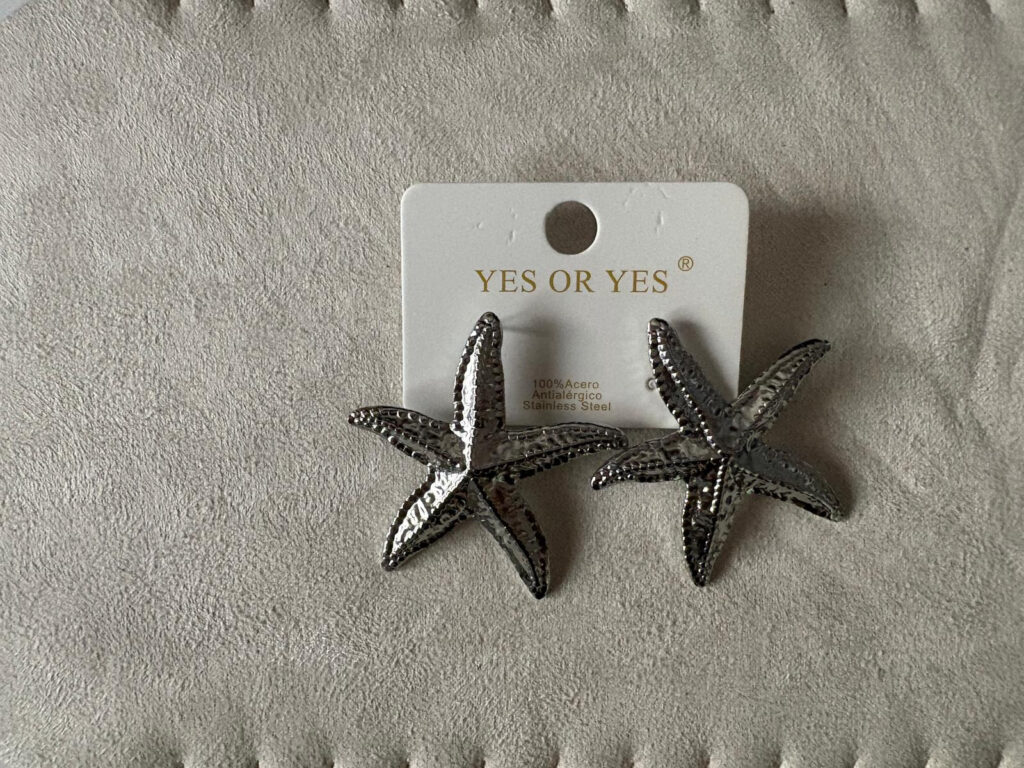 PENDIENTES MODELO CORAL PLATEADO