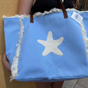 Bolso playero de lona con estrella de mar Modelo Cordoba