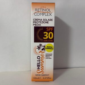 Crema Solar Corporal SPF 30 Protección Media Hello Summer Retinol Complex 150 ml